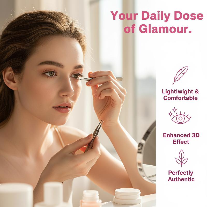 Eyelash Extension Cluster - 1세트 코믹 로워래쉬 익스텐션 클러스터 내추럴