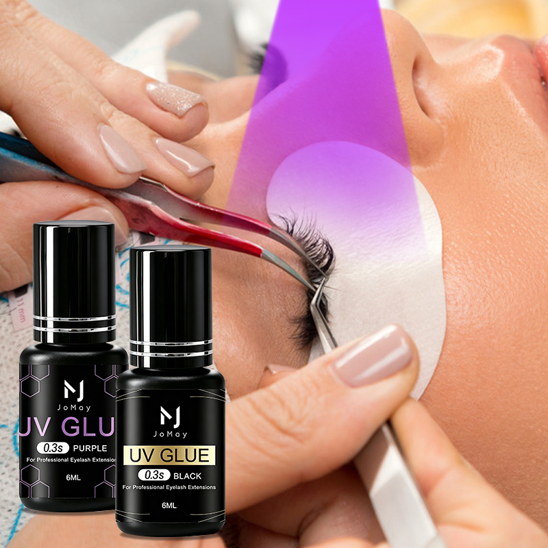 Sensitive Lash Glue - 조메이 블랙 클리어 퍼플 UV 속눈썹