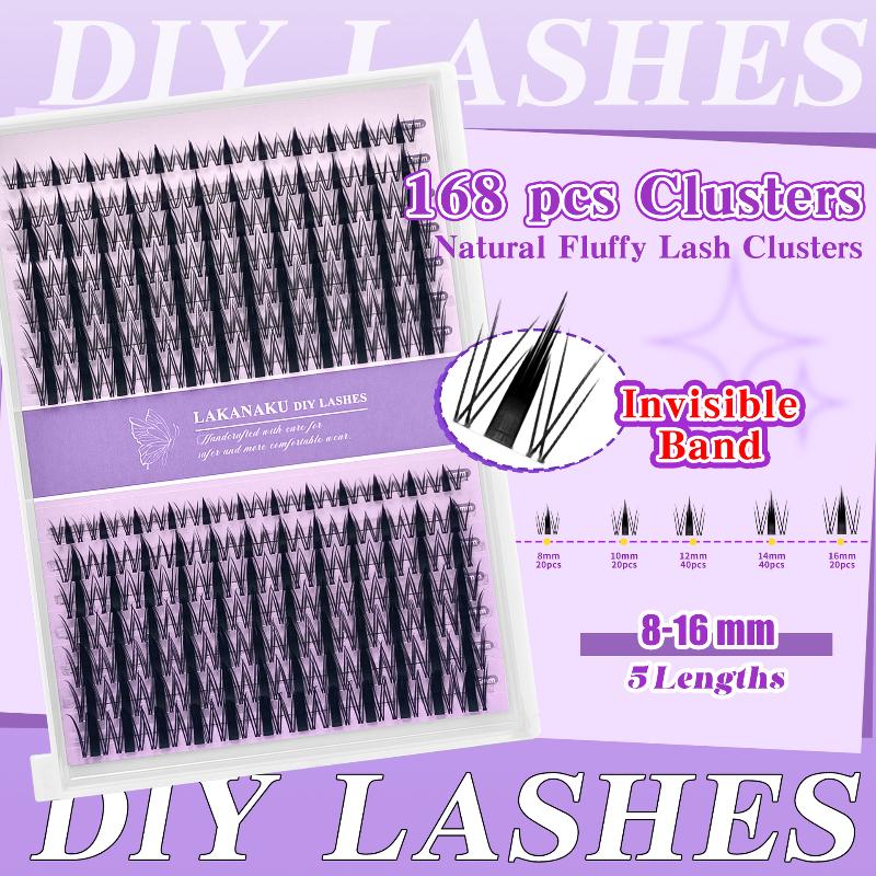 Eyelash Extension Cluster - 자연스러운 속눈썹 클러스터 개별 속눈썹 풍성하고