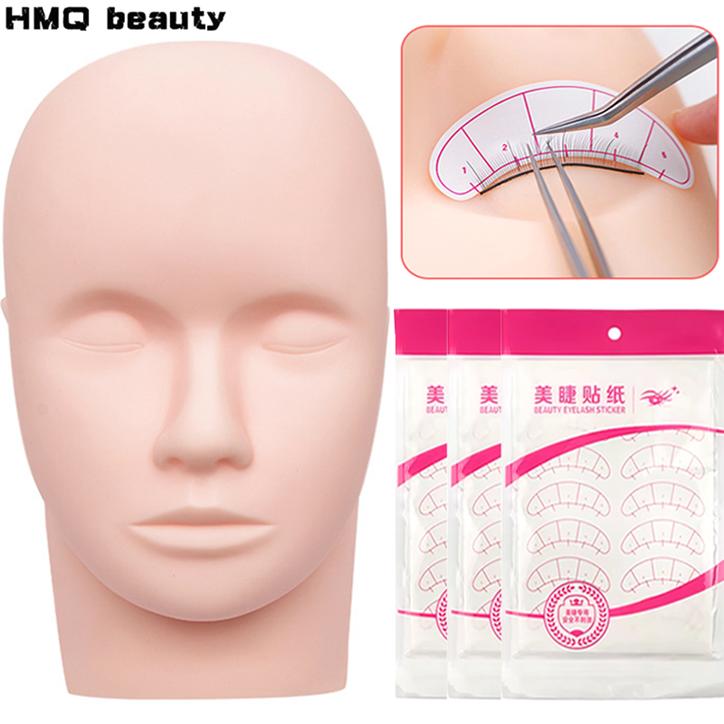 Eyelash Extension Model - 속눈썹 연장 훈련 헤드 메이크업 연습