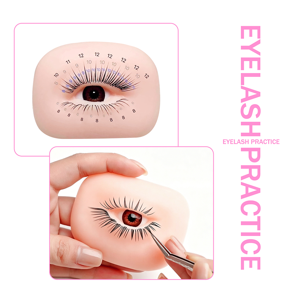 Eyelash Extension Model - 속눈썹 연장 연습용 마네킹 도구 (상하