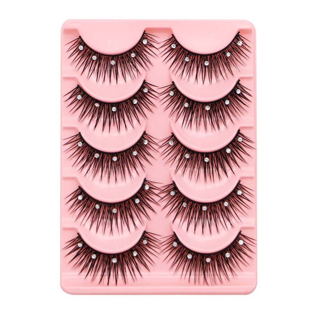 Eyelash Extension For Big Eyes - 라인스톤 글리터 스팽글 롱래스팅 빅아이즈 속눈썹
