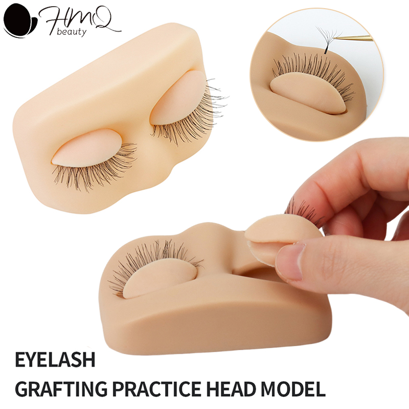 Eyelash Extension Model - 탈착식 눈꺼풀이 있는 속눈썹 연장 연습