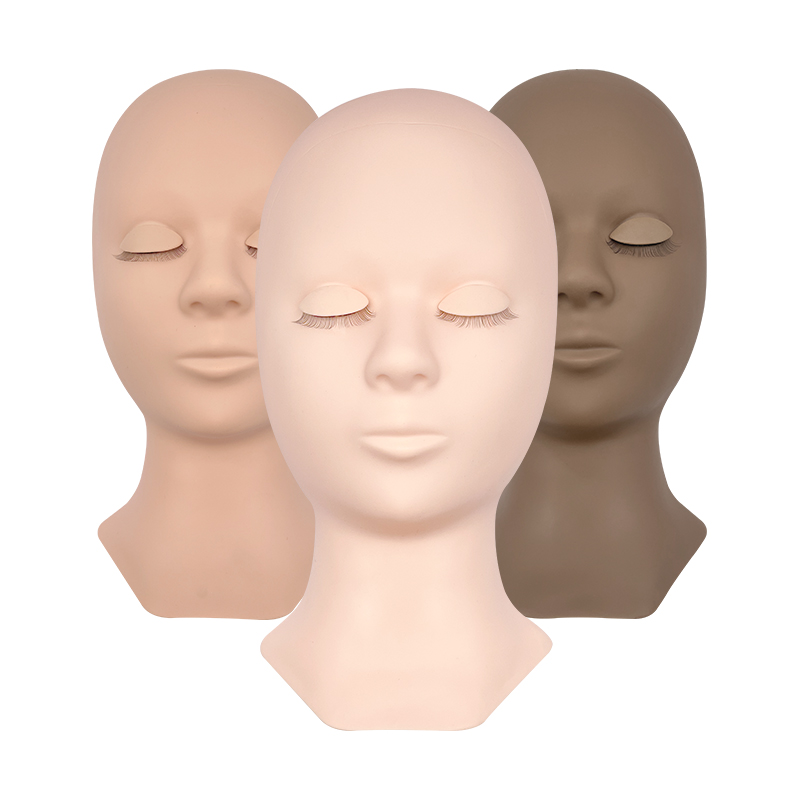 Eyelash Extension Model - 속눈썹 연장 훈련 연습 헤드 플랫