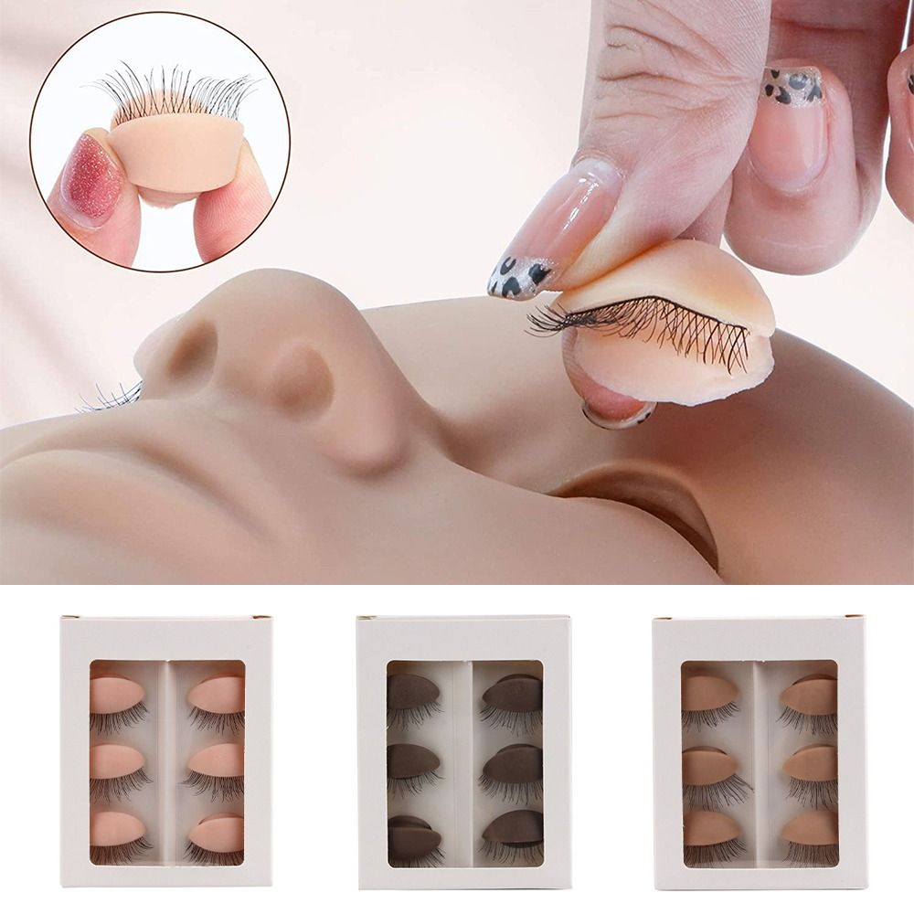 Eyelash Extension Model - 초보자용 다기능 트레이닝 속눈썹 연습 헤드,