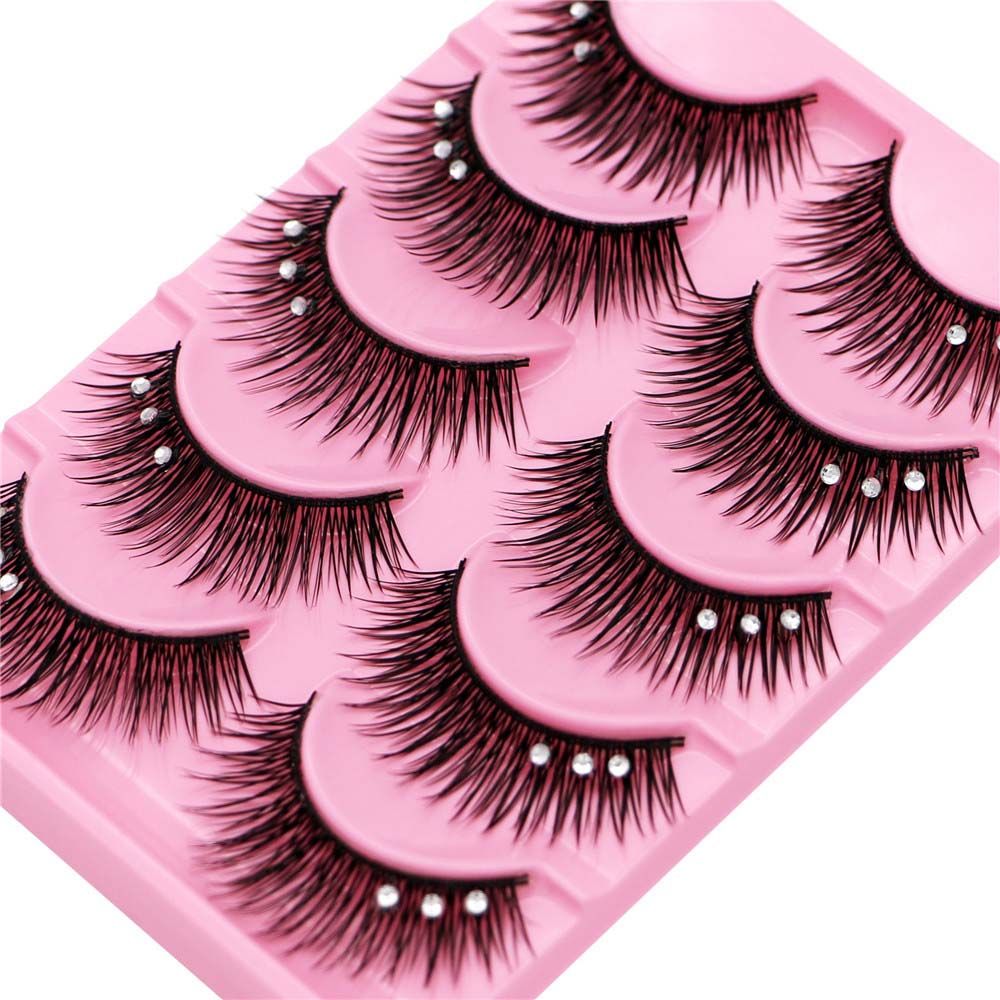 반짝이는 라인스톤 글리터 스팽글 라인스톤 인조 속눈썹  - Eyelash Extension For Big Eyes 리뷰 및 가격