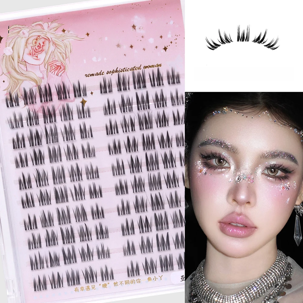 재사용 가능한 스파이키 세그먼트 클러스터 상부 속눈썹, - Eyelash Extension For Big Eyes 리뷰 및 가격