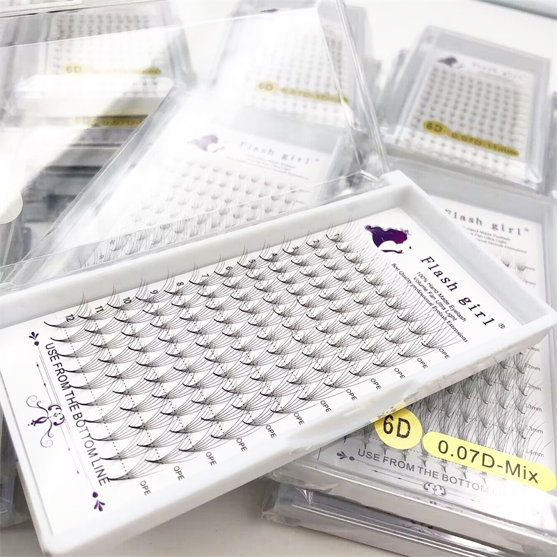 플래시걸 최고급 프리메이드 팬 볼륨래쉬 싱글클러스터 6 - Eyelash Extension Cluster 리뷰 및 가격
