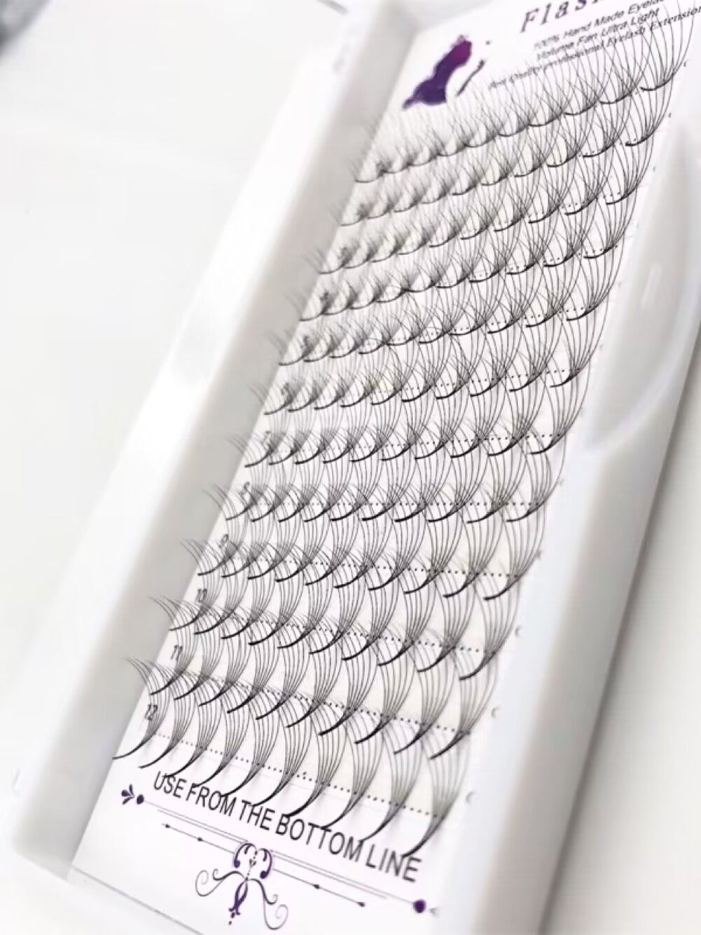 플래시걸 최고급 프리메이드 팬 볼륨래쉬 싱글클러스터 6 - Eyelash Extension Cluster 리뷰 및 가격