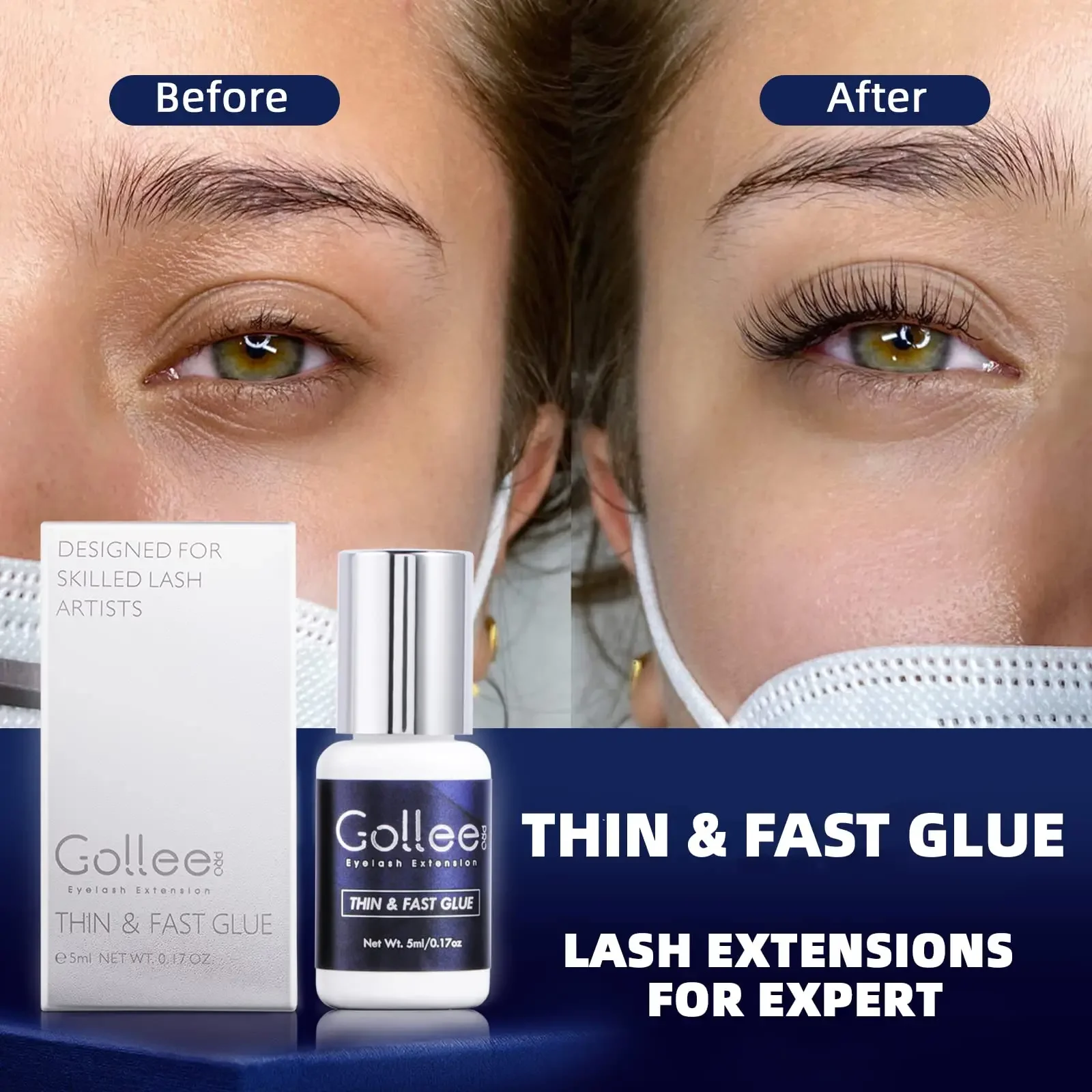 민감한 눈을 위한 골리 5ml 1초 속건 속눈썹 연장  - Sensitive Lash Glue 리뷰 및 가격
