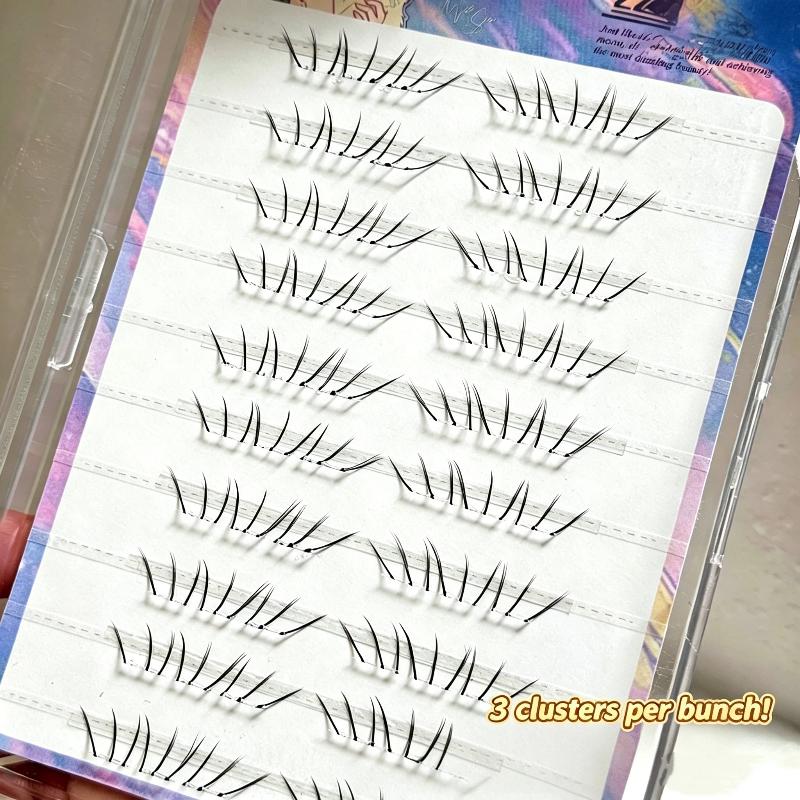 1세트 코믹 로워래쉬 익스텐션 클러스터 내추럴 셀프 접 - Eyelash Extension Cluster 리뷰 및 가격