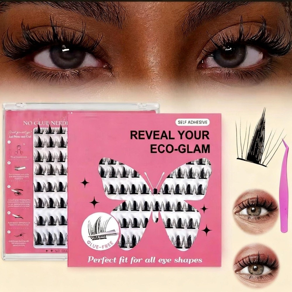 내추럴 룩 DIY 속눈썹 연장 키트 풍성한 무접착 인조 - Eyelash Extension Cluster 리뷰 및 가격