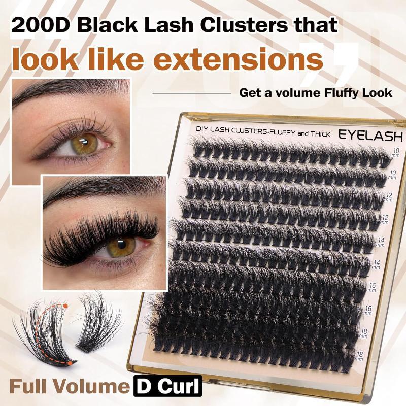 새로운 풍성하고 두꺼운 속눈썹 클러스터 DIY 속눈썹  - Eyelash Extension Cluster 리뷰 및 가격