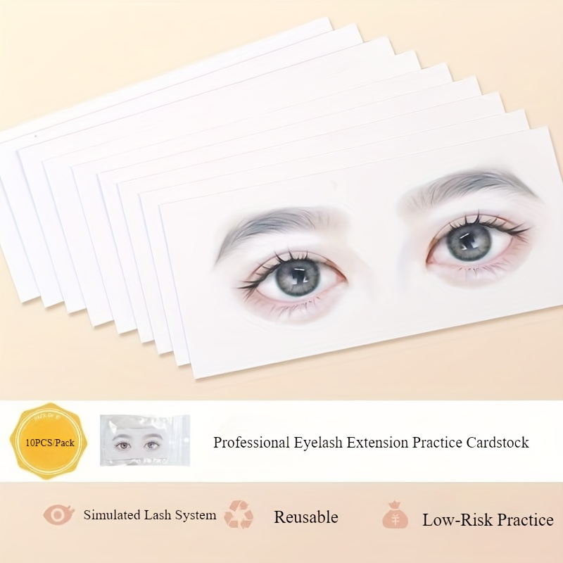 초보자를 위한 재사용 가능한 속눈썹 매핑 카드 - 속눈 - Eyelash Extension Model 리뷰 및 가격