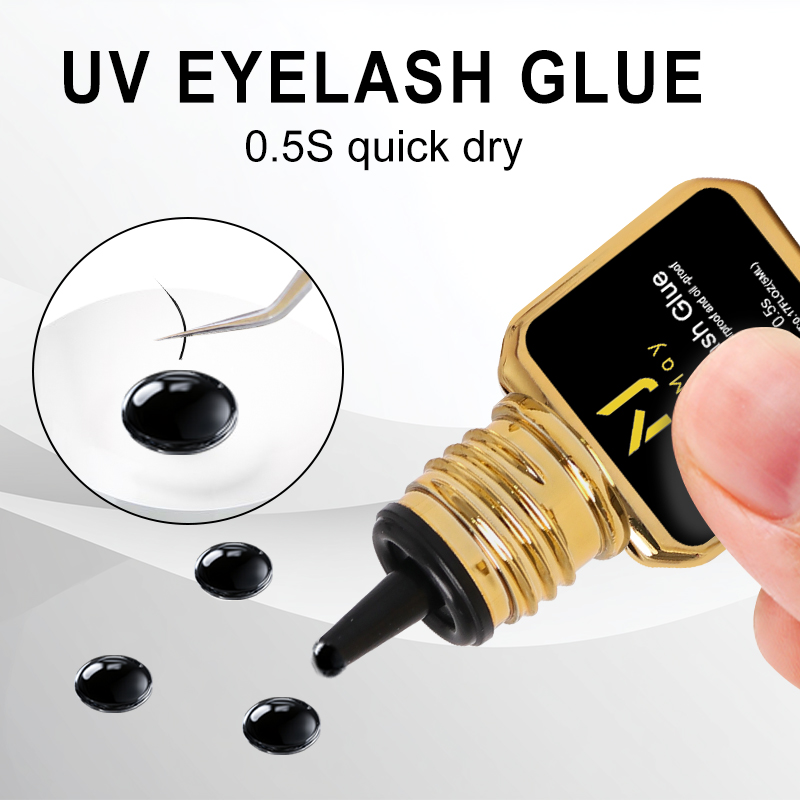 조메이 블랙 UV 속눈썹 접착제 0.5초 초고속 건조  - Sensitive Lash Glue 리뷰 및 가격