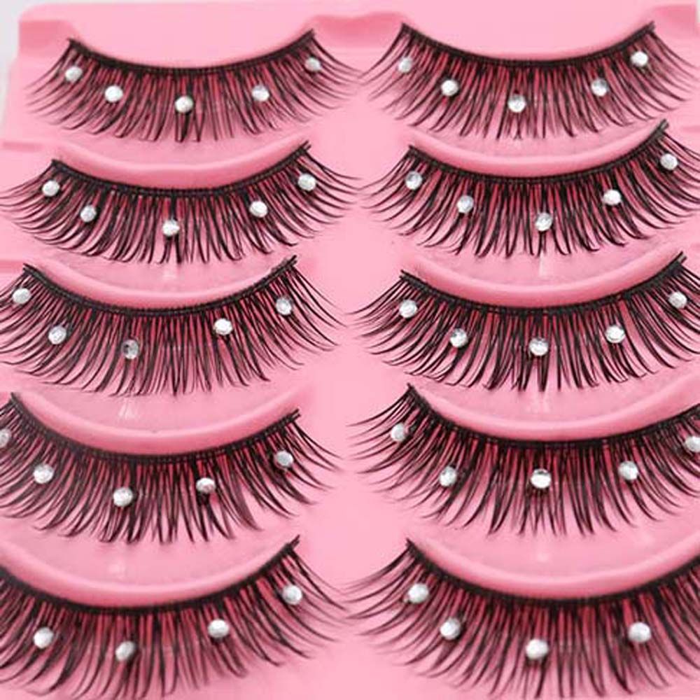 메이크업 도구 반짝이는 라인스톤 오래 지속되는 스팽글  - Eyelash Extension For Big Eyes 리뷰 및 가격