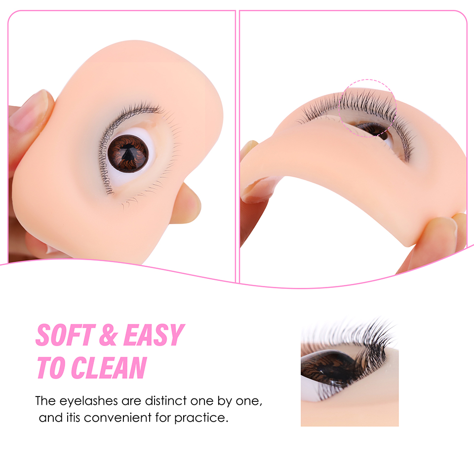 속눈썹 연장 연습용 마네킹 도구 (상하 속눈썹 포함)  - Eyelash Extension Model 리뷰 및 가격
