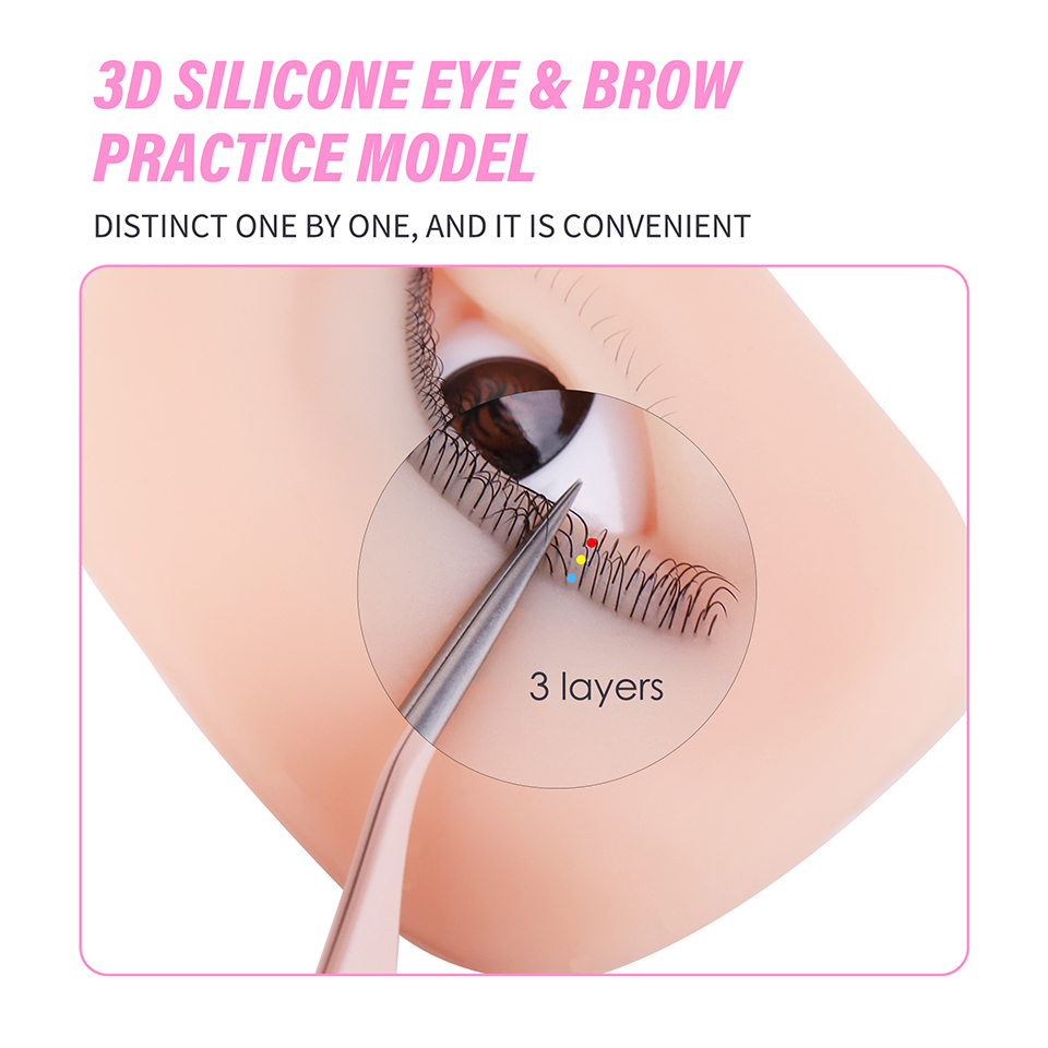 속눈썹 연장 연습용 마네킹 도구 (상하 속눈썹 포함)  - Eyelash Extension Model 리뷰 및 가격