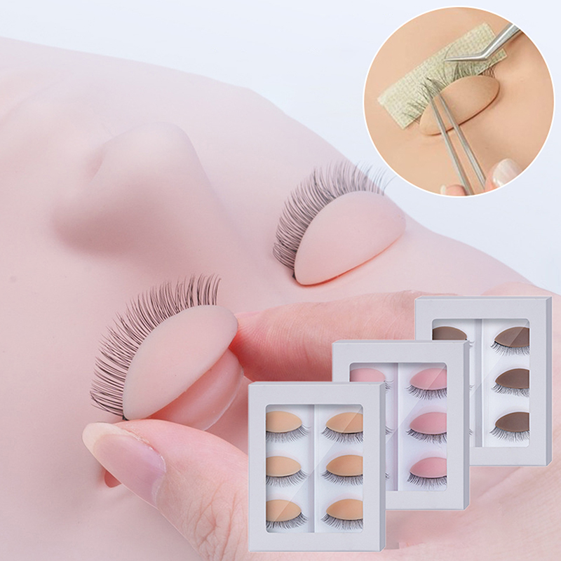3쌍/세트 교체용 인조 속눈썹 연장 연습용 헤드 모델  - Eyelash Extension Model 리뷰 및 가격